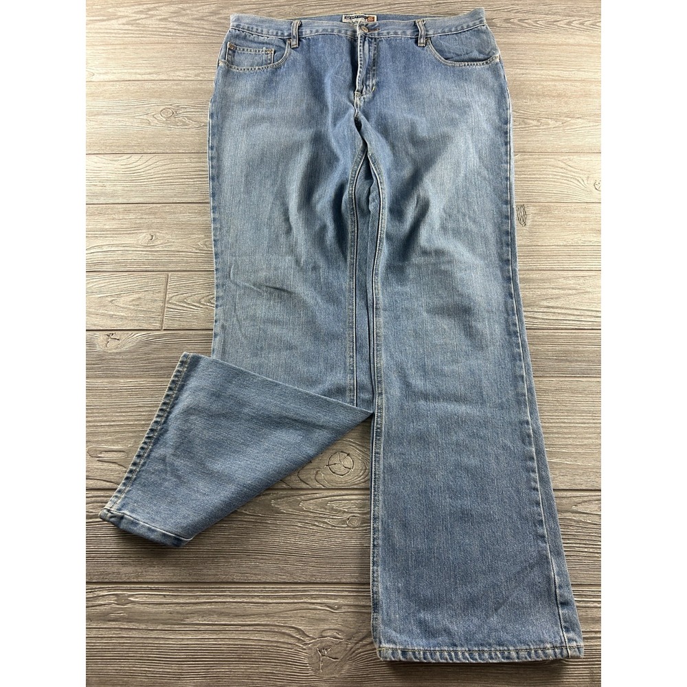 Old Navy Just Below The Waist Boot Cut Jeans Womens 18 Long Blue Y2K Denim